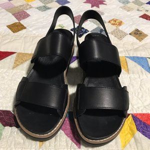 Strappy black Eileen Fisher sandals Nordstrom 5.5